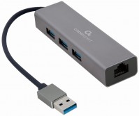 Купить картридер / USB-хаб Cablexpert A-AMU3-LAN-01  по цене от 628 грн.