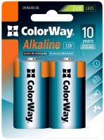 Купить аккумулятор / батарейка ColorWay Alkaline Power 2xD  по цене от 169 грн.