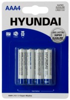 Купить аккумулятор / батарейка Hyundai Super Alkaline 4xAAA  по цене от 51 грн.