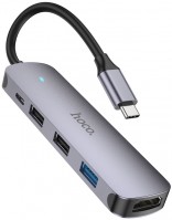 Купить картридер / USB-хаб Hoco HB27: цена от 479 грн.