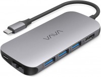 Купить картридер / USB-хаб VAVA USB C Hub 8-in-1 Adapter with PD: цена от 2499 грн.