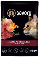 Купить корм для кошек Savory Kitten Pouch Lamb/Pumpkin in Jelly 85 g: цена от 42 грн.