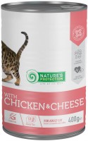 Купить корм для кошек Natures Protection Adult Canned Chicken/Cheese 400 g  по цене от 181 грн.