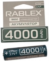Купить аккумулятор / батарейка Rablex 1x18650 4000 mAh: цена от 307 грн.