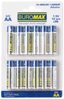 Купить аккумулятор / батарейка Buromax Alkaline 12xAA  по цене от 151 грн.