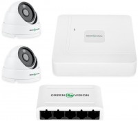 Купить комплект видеонаблюдения GreenVision GV-IP-K-W67/02: цена от 5657 грн.