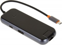 Купить картридер / USB-хаб BASEUS AcmeJoy 6-Port Type-C HUB Adapter: цена от 1329 грн.
