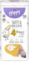 Купить подгузники Bella Baby Happy Soft & Delicate Maxi 4+ (/ 56 pcs) по цене от 499 грн.