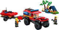 Купить конструктор Lego 4x4 Fire Truck with Rescue Boat 60412: цена от 917 грн.