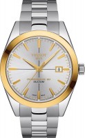 Купить наручний годинник TISSOT Gentleman Powermatic 80 Silicium Solid 18k Gold Bezel T927.407.41.031.01: цена от 75570 грн.