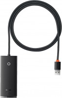 Купить картридер / USB-хаб BASEUS Lite Series 4-Port USB-A HUB Adapter 1m: цена от 439 грн.