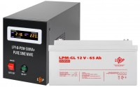Купить ИБП Logicpower LPY-B-PSW-500VA Plus + LPM-GL 12V 65 Ah  по цене от 10718 грн.