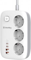 Купить сетевой фильтр / удлинитель ColorWay CW-CHE34PDW  по цене от 941 грн.