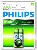 Купить аккумулятор / батарейка Philips MultiLife 2xAAA 1000 mAh  по цене от 400 грн.