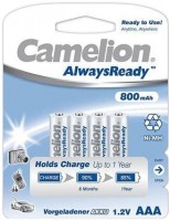 Купити акумулятор / батарейка Camelion Always Ready 4xAAA 800 mAh  за ціною від 157 грн.