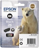 Купить картридж Epson 26PHBK C13T26114010  по цене от 599 грн.