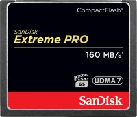Купить карта памяти SanDisk Extreme Pro 160MB/s CompactFlash (256Gb) по цене от 9266 грн.