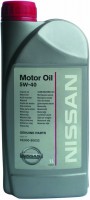 Купить моторное масло Nissan Motor Oil 5W-40 1L: цена от 227 грн.