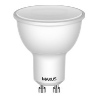 Купить лампочка Maxus 1-LED-372 MR16 5.5W 5000K 220V GU10 AP  по цене от 68 грн.