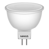 Купить лампочка Maxus 1-LED-373 MR16 5.5W 3000K 220V GU5.3 AP  по цене от 98 грн.