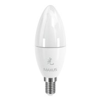 Купити лампочка Maxus Sakura 1-LED-424 C37 CL-F 6W 5000K E14 AP  за ціною від 125 грн.