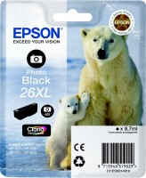 Купить картридж Epson 26XL PHBK C13T26314010  по цене от 1066 грн.