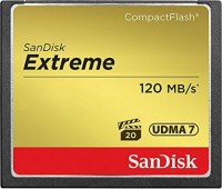 Купить карта памяти SanDisk Extreme CompactFlash 120MB/s (128Gb) по цене от 3440 грн.