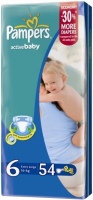 Купить подгузники Pampers Active Baby 6 (/ 54 pcs) по цене от 557 грн.