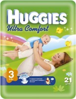 Купить подгузники Huggies Ultra Comfort 3 (/ 21 pcs) по цене от 200 грн.