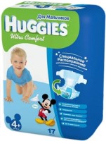 Купить подгузники Huggies Ultra Comfort Boy 4 Plus (/ 17 pcs) по цене от 140 грн.