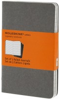 Купить блокнот Moleskine Set of 3 Ruled Cahier Journals Pocket Grey  по цене от 270 грн.