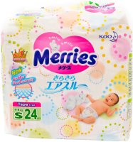 Купить подгузники Merries Diapers S (/ 24 pcs) по цене от 393 грн.