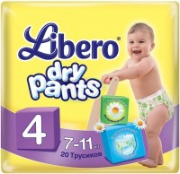 Купить подгузники Libero Dry Pants 4 по цене от 283 грн.