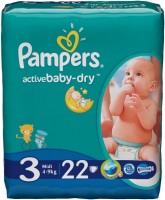 Купить подгузники Pampers Active Baby-Dry 3 (/ 22 pcs) по цене от 297 грн.