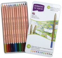 Купить карандаши Derwent Academy Watercolour Set of 12  по цене от 519 грн.