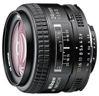 Купить объектив Nikon 24mm f/2.8D AF Nikkor  по цене от 28372 грн.
