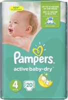 Купить подгузники Pampers Active Baby-Dry 4 (/ 20 pcs) по цене от 88 грн.