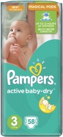 Купить подгузники Pampers Active Baby-Dry 3 (/ 58 pcs) по цене от 597 грн.