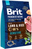 Купить корм для собак Brit Premium Sensitive Lamb 3 kg  по цене от 741 грн.