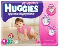 Купити підгузки Huggies Pants Girl 4 (/ 34 pcs) за ціною від 278 грн.