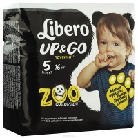 Купить подгузники Libero Up and Go Zoo Collection 5 по цене от 278 грн.
