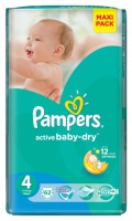 Купить подгузники Pampers Active Baby-Dry 4 (/ 62 pcs) по цене от 503 грн.