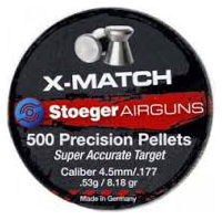 Купить пули и патроны Stoeger X-Match Flat 4.5 mm 0.53 g 500 pcs  по цене от 194 грн.