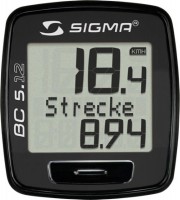Купить велокомпьютер / спидометр Sigma Sport BC 5.12  по цене от 709 грн.