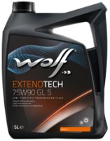 Купить трансмиссионное масло WOLF Extendtech 75W-90 GL5 5L: цена от 1354 грн.
