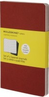 Купить блокнот Moleskine Set of 3 Squared Cahier Journals Pocket Red  по цене от 205 грн.