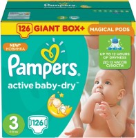 Купить подгузники Pampers Active Baby-Dry 3 (/ 126 pcs) по цене от 797 грн.