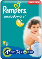 Купить подгузники Pampers Active Baby-Dry 4 Plus по цене от 389 грн.