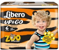Купить подгузники Libero Up and Go Zoo Collection 6 по цене от 669 грн.