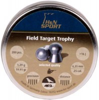 Купить пули и патроны Haendler & Natermann Field Target Trophy 6.35 mm 1.29 g 200 pcs  по цене от 326 грн.